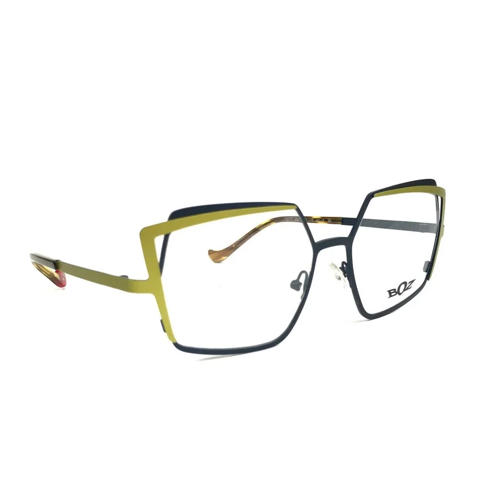 BOZ by J.F. Rey Eyeglasses Frames OCTO 2540 Matte Blue Lime Green 53-16-140